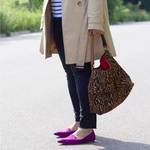 M. Gemi Stellato Sacchetto suede flat boysenberry